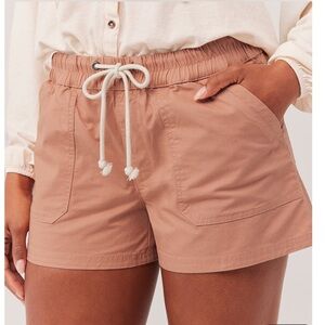Pact Woven Twill Organic Drawstring Shorts